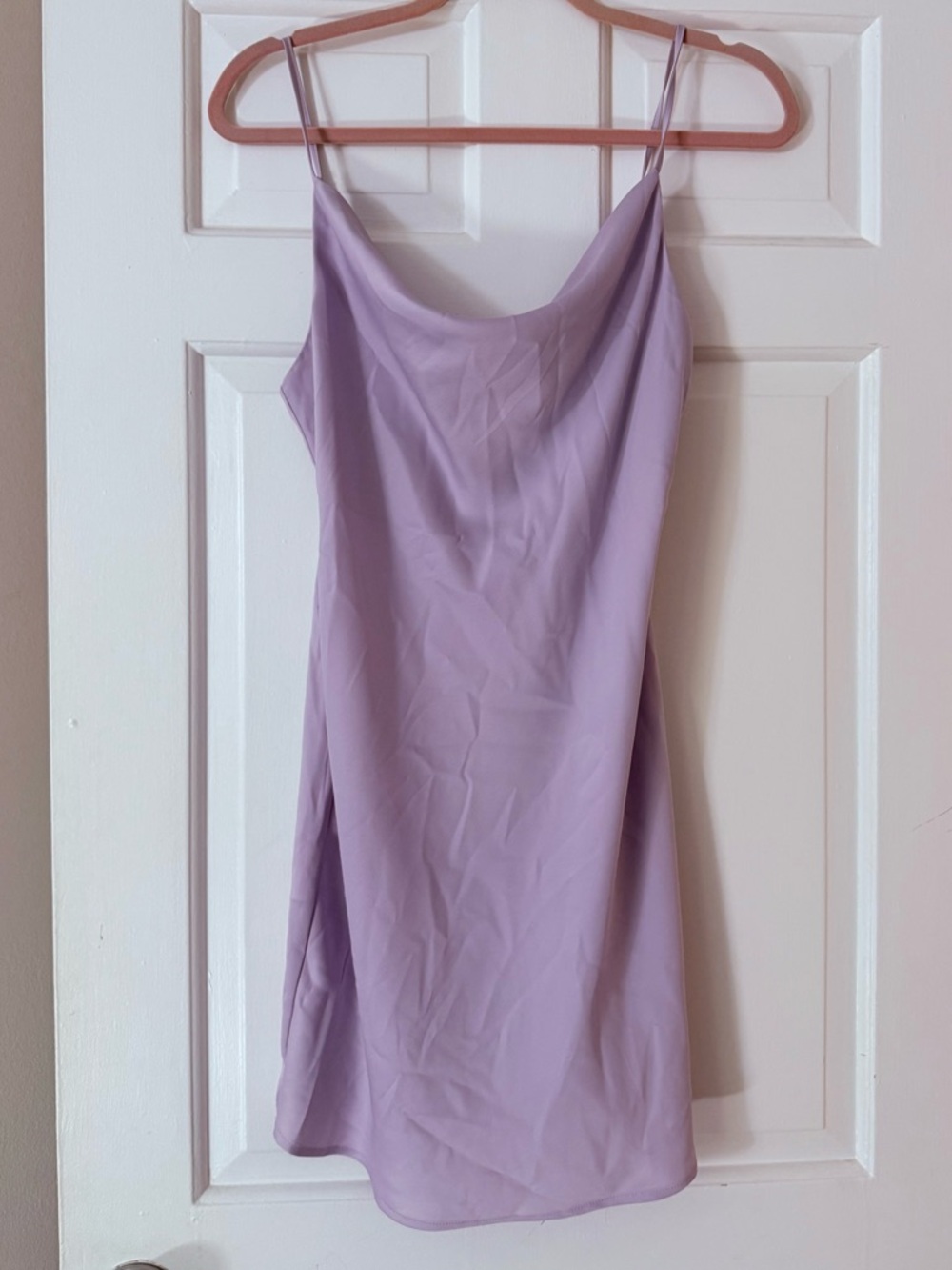 Urban outfitters Lilac Slip Dress with Spaghetti Straps and cowl neck medium